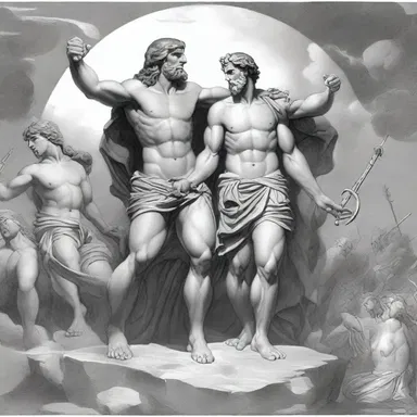 In Greek mythology, the gods would often gang up to defend or attack different groups of mortals or other gods.
