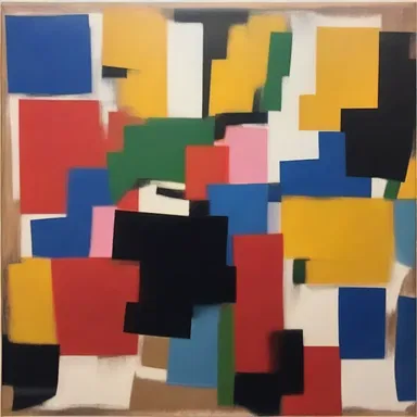 The abstract painting showcased the artist's untrammeled expression of emotions and ideas.