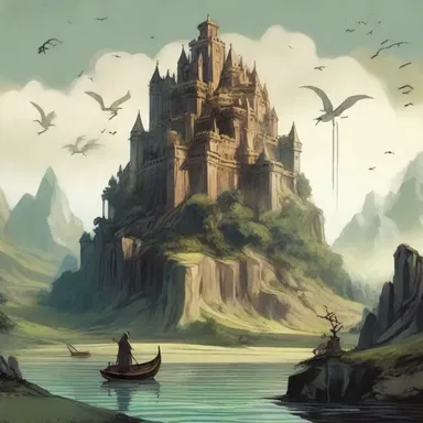 The fantasy novel took readers on a journey through untrammeled lands inhabited by mythical creatures and enchanting landscapes.