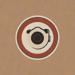 Design a striking logo for a photo booth rental business that could be minimalist, modern, vintage, retro, playful, or fun. Feel free to integrate elements such as a camera, film reel, and various props or accessories.