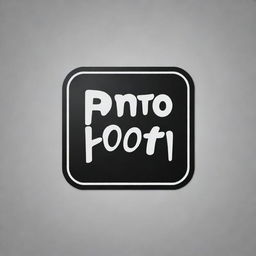 Design a logo for a photo studio named 'PHOTO BOOTH', emphasizing its rental business aspect.