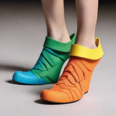 The fashion designer incorporated the concept of heterodactyl feet into their latest shoe collection.