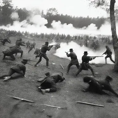 During the American Civil War, troops on both sides would often engage in fortnightly skirmishes to gain control over strategic positions.