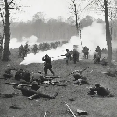 During the American Civil War, troops on both sides would often engage in fortnightly skirmishes to gain control over strategic positions.