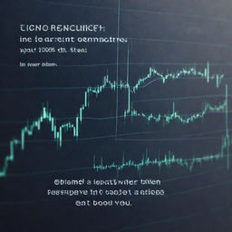 Create an inspiring image of a thriving stock market scene or financial graphs, overlaid with a motivational quote about resilience and perseverance in the financial journey.