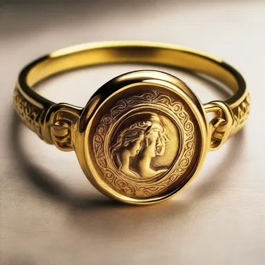 Her lover gave her a delicate gold cingulum as a symbol of their eternal love.
