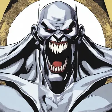 The villain in the comic book had an ominous cingulum encircling his tooth, adding to his menacing appearance.