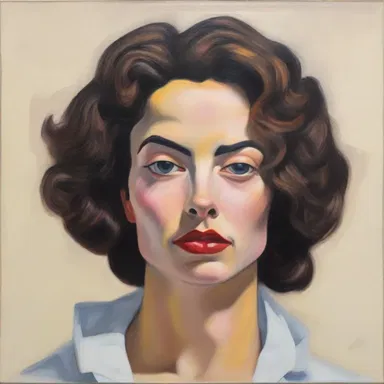 The artist explored the concept of masculinization through a series of paintings depicting women with male features.