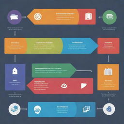 Create an educational infographic illustrating the relationship between 'Instructional Media', 'Instructional Aids', and 'Instructional Materials'. Include relevant icons, arrows, and labels to represent the overlap and interaction of these concepts.