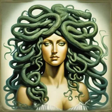 In Greek mythology, Medusa was known for her coiling snakes for hair, which turned anyone who looked at her into stone.