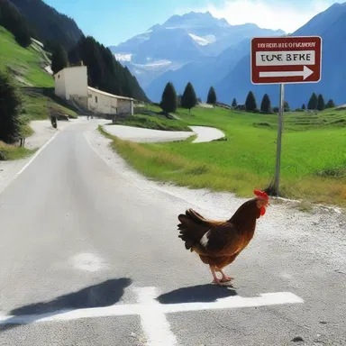Why did the ultramontane chicken cross the road? To visit the Pope on the other side of the Alps!