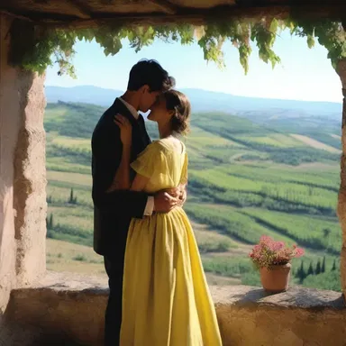 The film depicted a love story between an ultramontane artist and a local painter, set against the backdrop of the breathtaking Italian countryside.