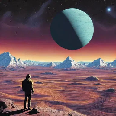 In the ultramontane world of the novel, humans have colonized distant planets beyond the Alps.