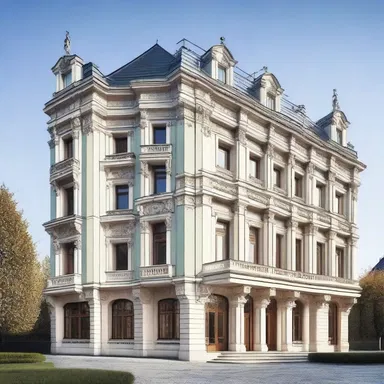 The ultramontane style of this building takes inspiration from the grand palaces found north of the Alps.