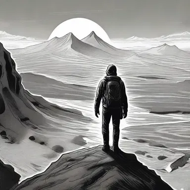 The protagonist embarks on an epic journey across the ultramontane landscapes described in the novel.