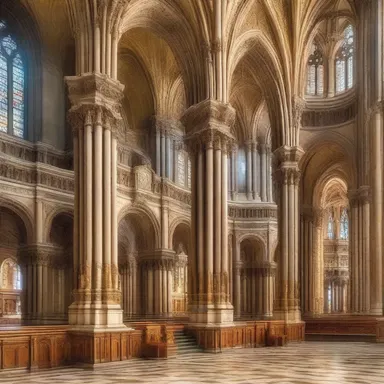 The cathedral's ultramontane architecture featured ornate details and grandiose structures.