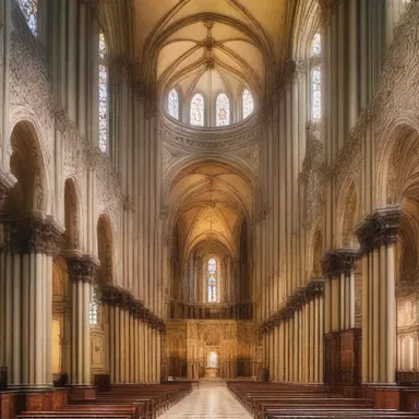 The cathedral's ultramontane architecture featured ornate details and grandiose structures.