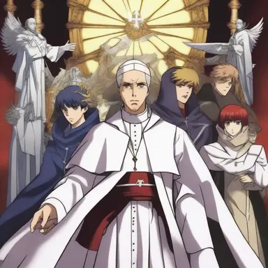 The anime series depicted a group of ultramontanes who fight against supernatural evil forces in the name of the Pope.