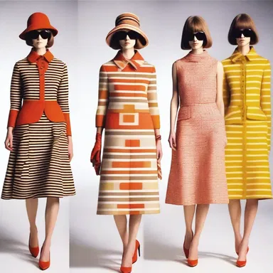 The designer aimed to sentimentalize the 1960s fashion era, incorporating retro elements and nostalgic patterns into their collection.