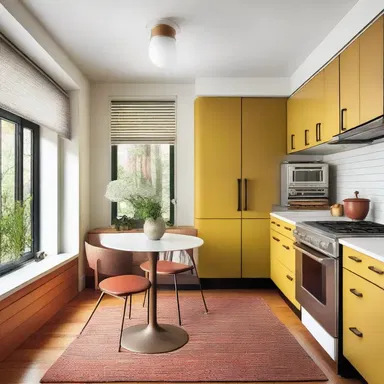 The designer chose to sentimentalize the space by incorporating nostalgic elements from the mid-century era.