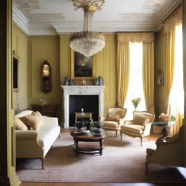 The designer employed various techniques to instill a feeling of grandeur and elegance in the house.