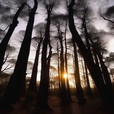 As the sun set, the eerie shadows cast by the towering kawaka trees sent shivers down my spine.