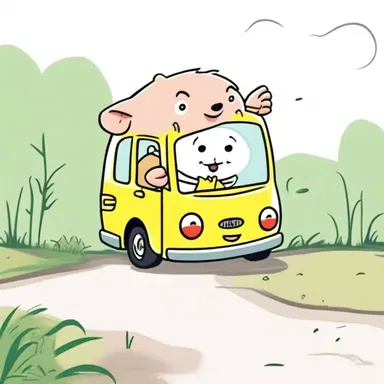 The cartoon character's adorable forethought helped the other characters avoid dangerous situations.