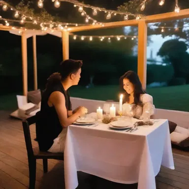 With careful forethought, he planned an elaborate surprise candlelit dinner for his girlfriend on their anniversary.
