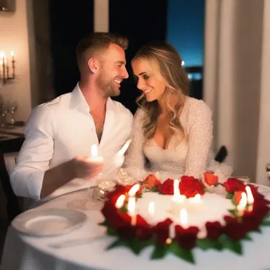 With careful forethought, he planned an elaborate surprise candlelit dinner for his girlfriend on their anniversary.