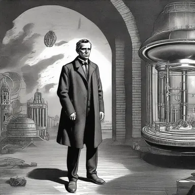 The protagonist in the science fiction novel used his forethought and created a time machine to alter the course of history.