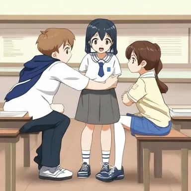 The teacher sermonized on the importance of friendship and determination, just like in an anime.