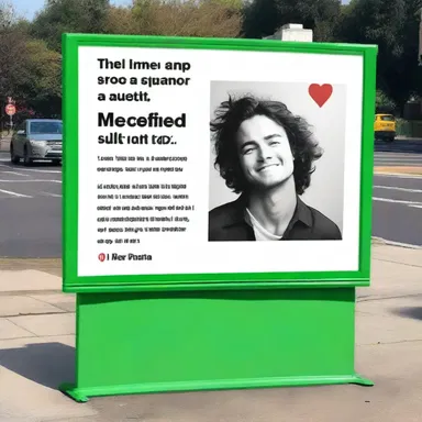 As a surprise for his girlfriend, John hired a bill poster to display a romantic message on a billboard along her daily commute.