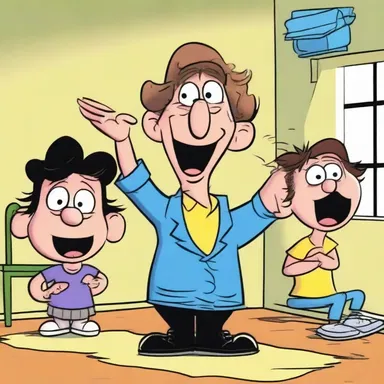 The comedic character's disposition towards mischief often leads to hilarious and chaotic situations in the cartoon show.