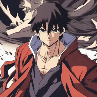 The main character's disposition for justice drives him to fight against evil and protect the innocent in the anime series.