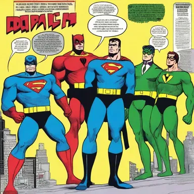 The comic book series showcased a group of superheroes who used the buddy system to fight crime and protect their city.