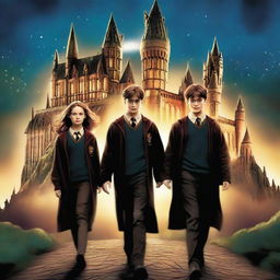 A high-quality digital art poster for a new Harry Potter movie