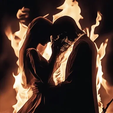 Even in death, their love for each other continued to burn brightly.