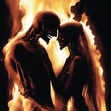 Even in death, their love for each other continued to burn brightly.