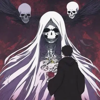 The anime series explores the concept of death as a transformation into a different realm.