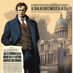 A high-quality digital art film poster titled 'The Fantastic Bureaucrat: Raaen's Tale'