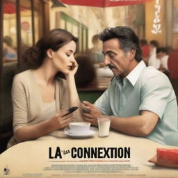 A high-quality digital art movie poster for 'La Conexión Perdida'