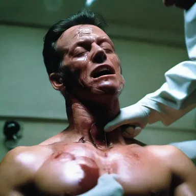 The horror film showcased a terrifying scene where a character was forcibly given an intramuscular injection against their will.