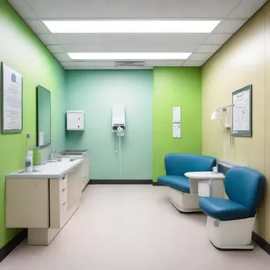 The modern clinic was designed with a separate area for administering intramuscular injections, ensuring patients' comfort and privacy.