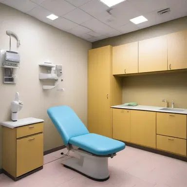 The modern clinic was designed with a separate area for administering intramuscular injections, ensuring patients' comfort and privacy.
