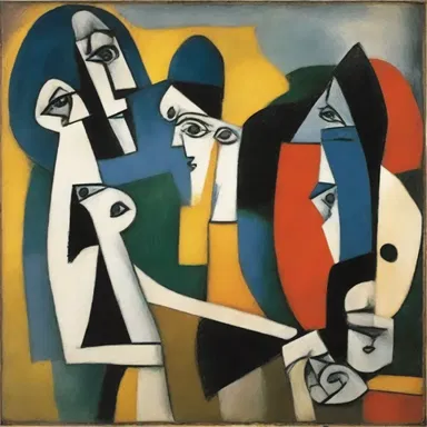The abstract and chaotic brushstrokes in Picasso's painting seemed to madden some viewers, while others found it fascinating.