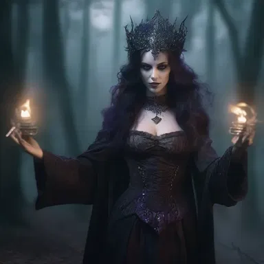 The dark enchantress cast a spell upon the kingdom, causing chaos and maddening its inhabitants.