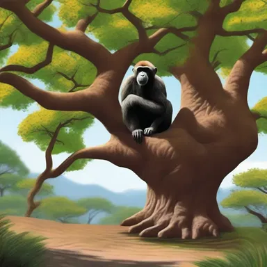 In the classic novel, the protagonist seeks shelter under the shade of a magnificent monkey-bread tree, finding solace and reflection amidst its ancient branches.