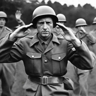 During World War II, soldiers often communicated mutely using hand signals to avoid detection.