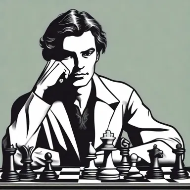 The main character in the novel was an aspiring chess grandmaster who despised losing to patzers and dedicated his life to defeating them.