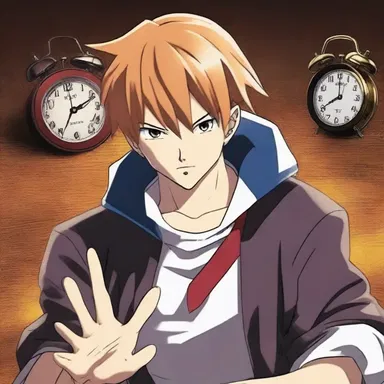 In the anime series, the protagonist possesses a mysterious power that grants him the ability to manipulate time.